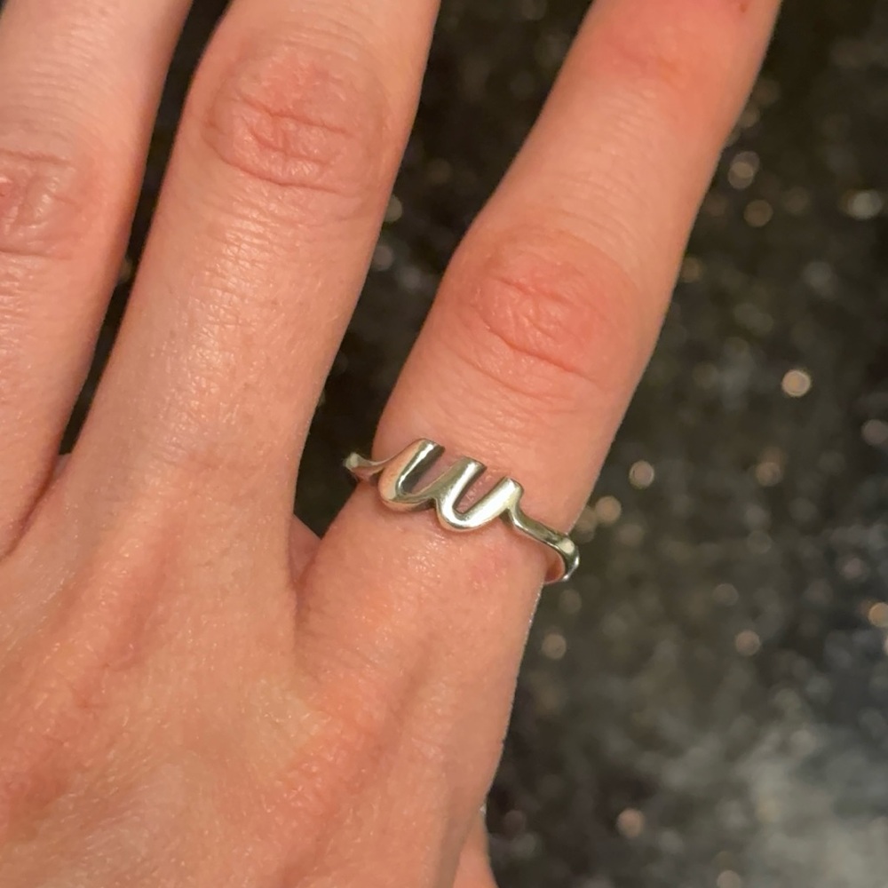 James Avery Silver Script Initial Ring - image 2
